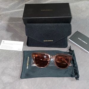 Dolce Gabbana DG4437 Sunglasses. Brand New. Color is Fleur Caramel